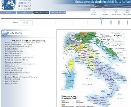 interfaccia grafica di accesso ai soggetti produttori